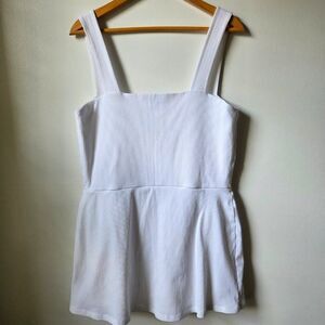 EUC LIKE NEW PINK VICTORIA'S SECRET WHITE RIBBED ACTIVE ROMBER SIZE XXL